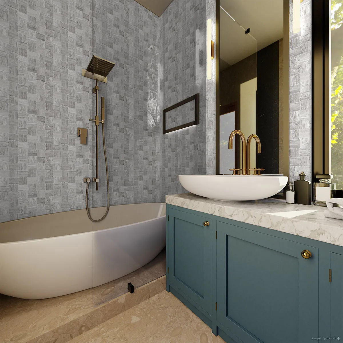 2 X 2 In Basketweave Precept Ice Matte Glazed Porcelain Mosaic
