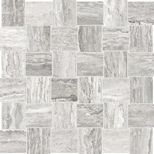 2 X 2 In Basketweave Precept Ice Matte Glazed Porcelain Mosaic