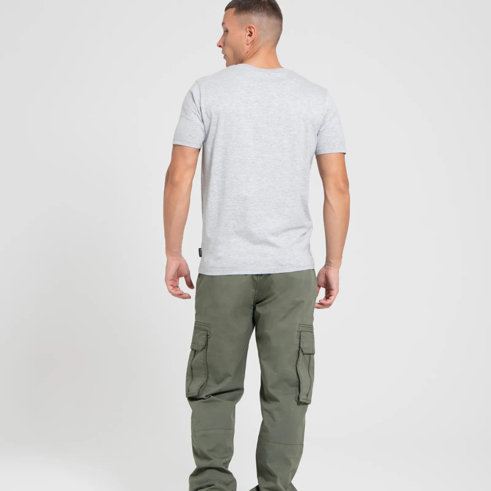 Bench Mens Algoda Crew Neck Short Sleeve Pocket T Shirt