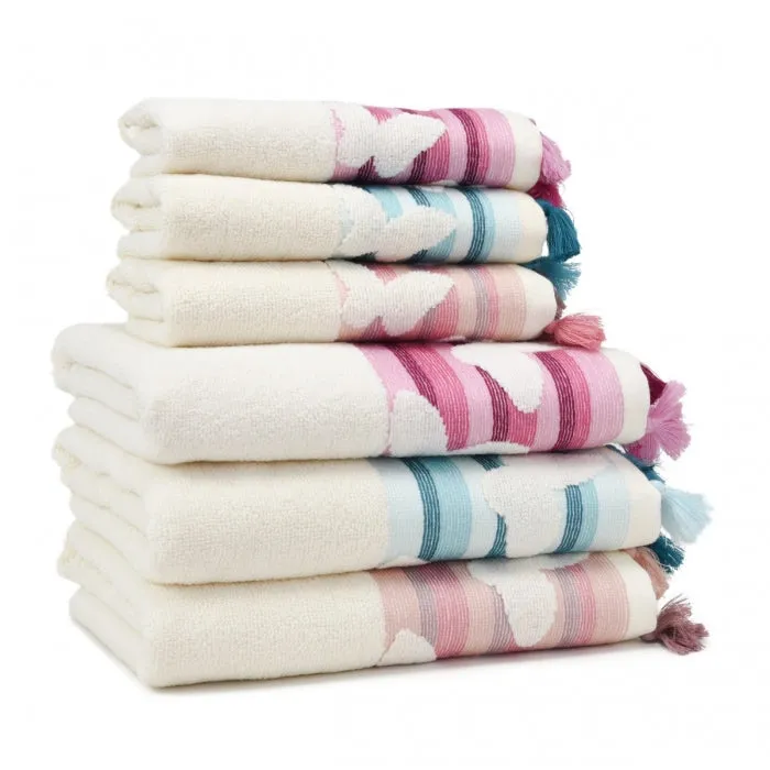 Butterfly Turkish Cotton Washcloth Boysenberry