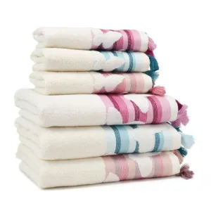 Butterfly Turkish Cotton Washcloth Boysenberry