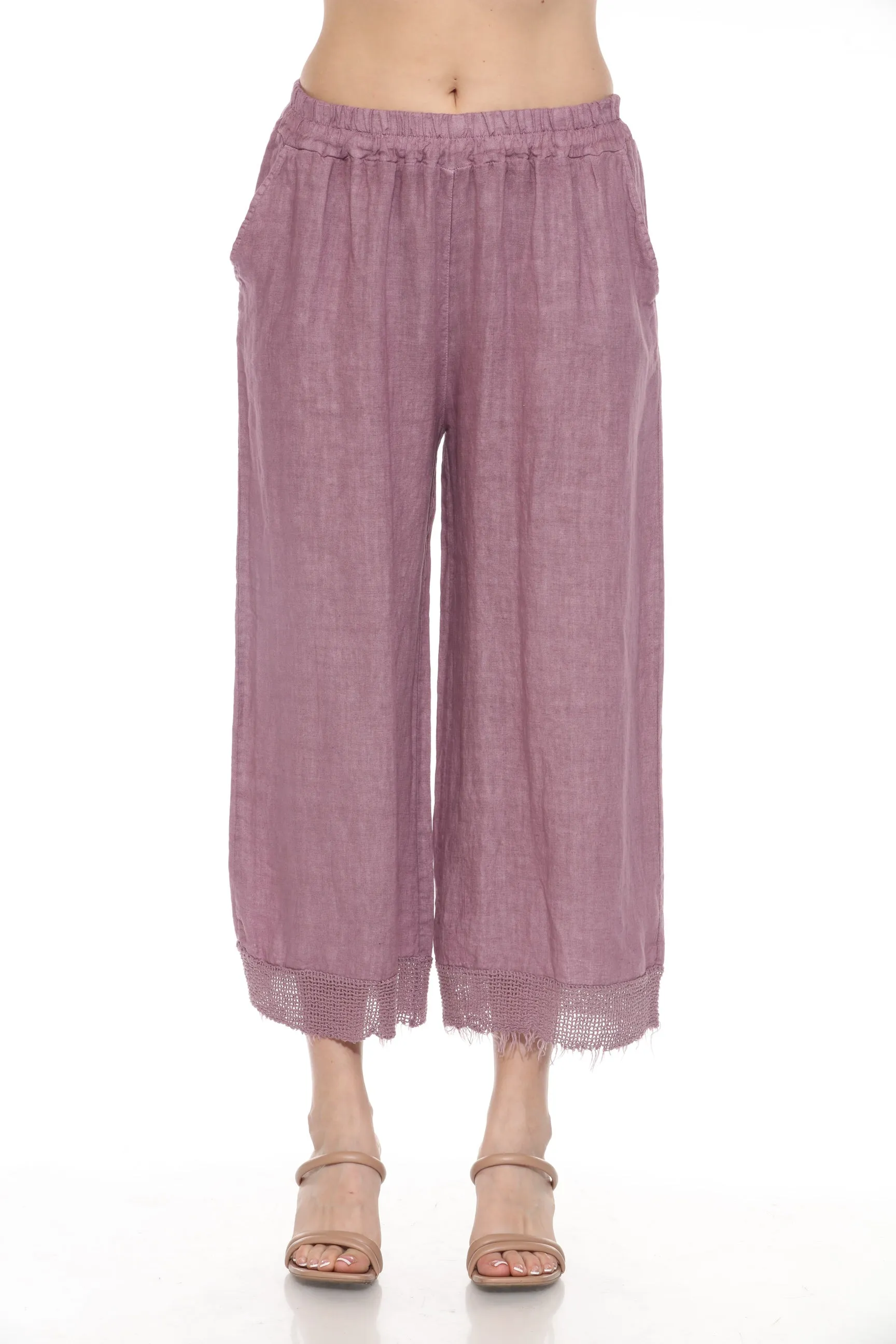 Fish Net - Linen Trim - Pant