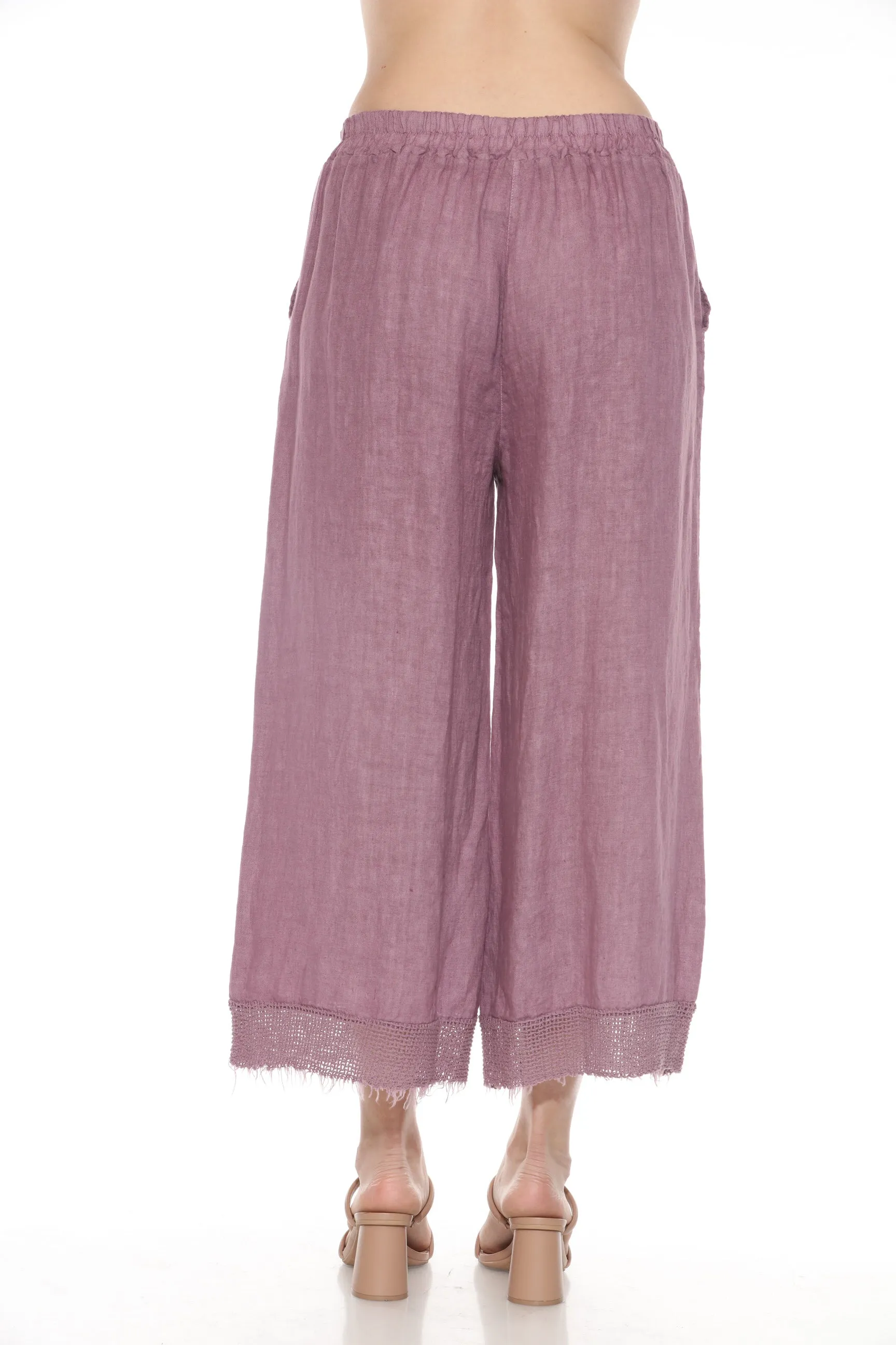 Fish Net - Linen Trim - Pant