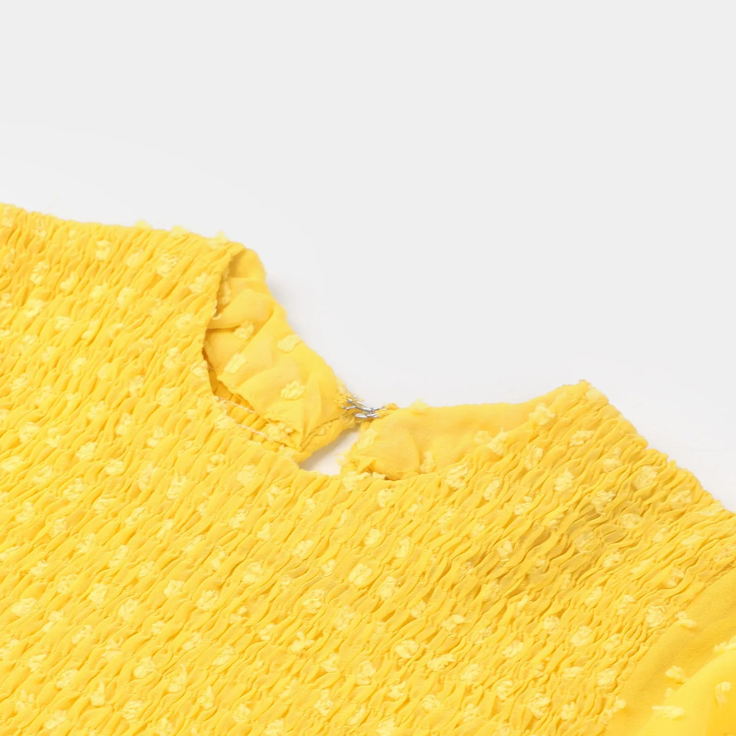 Girls Chiffon Casual Top Smoke - Yellow