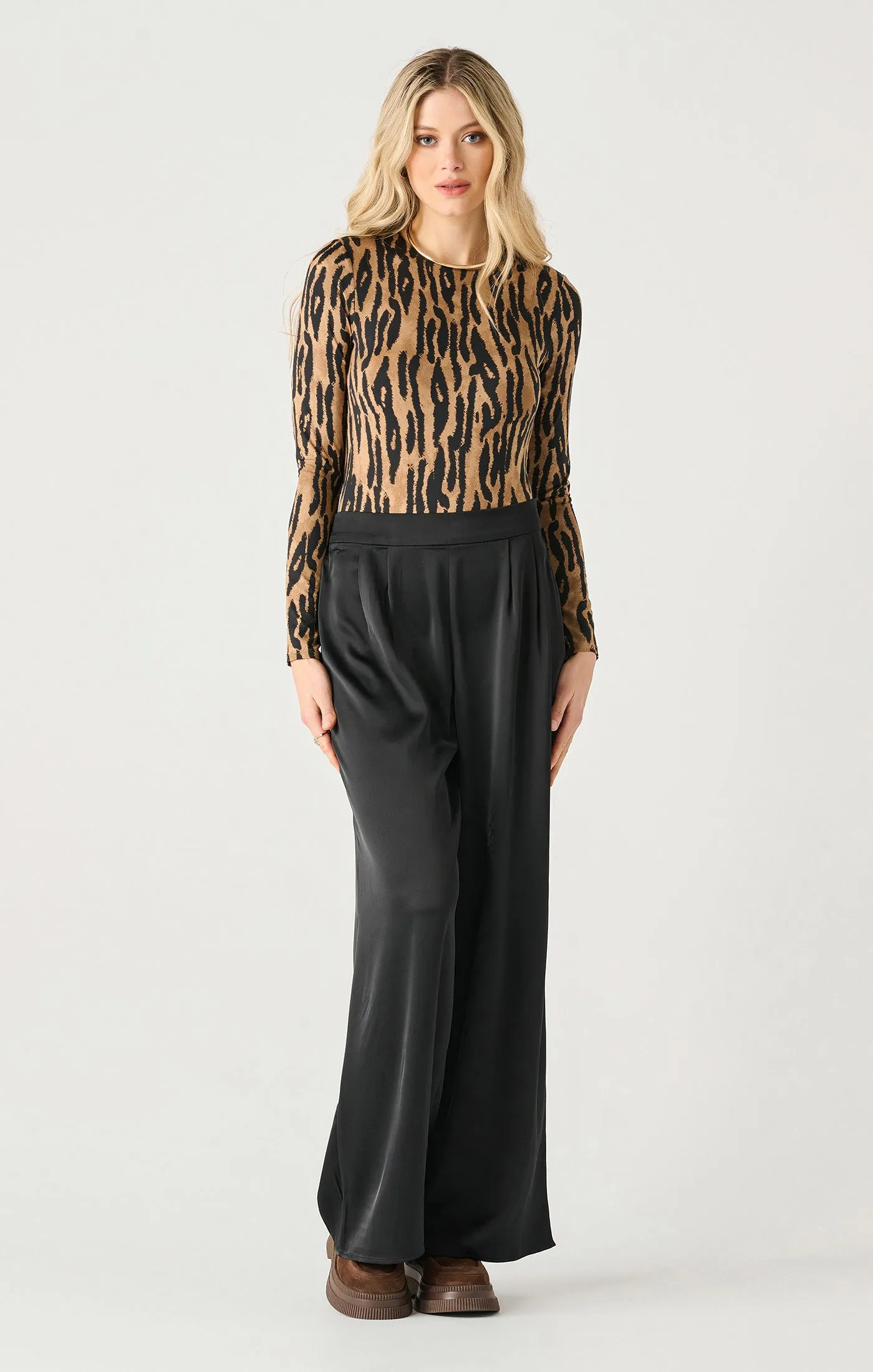 High Waist Satin Pant (Dex)
