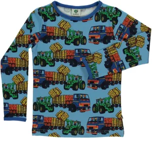 Long sleeved top with tractors