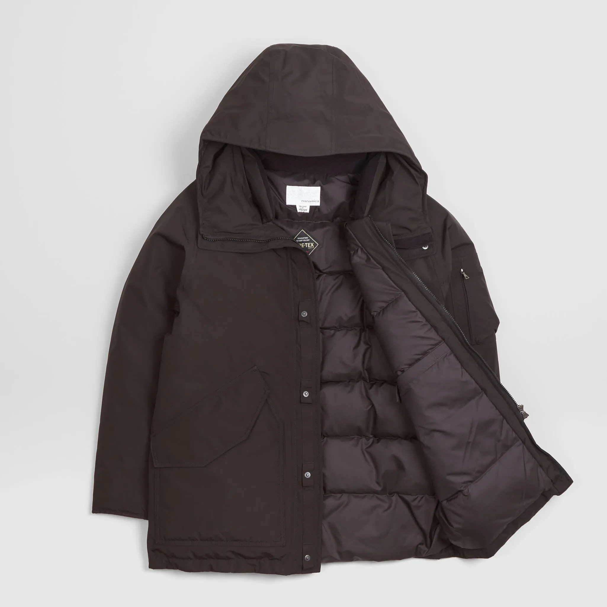 Nanamica Padded Gore-Tex Hooded Down Parka