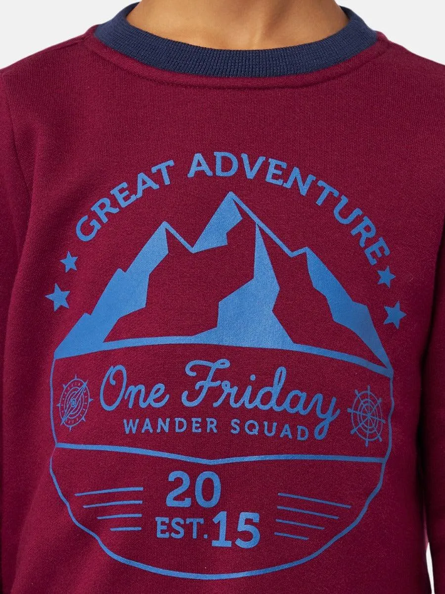 One Friday Wine Printed T-shirt