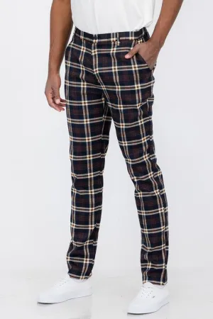 Plaid Trouser Pants C