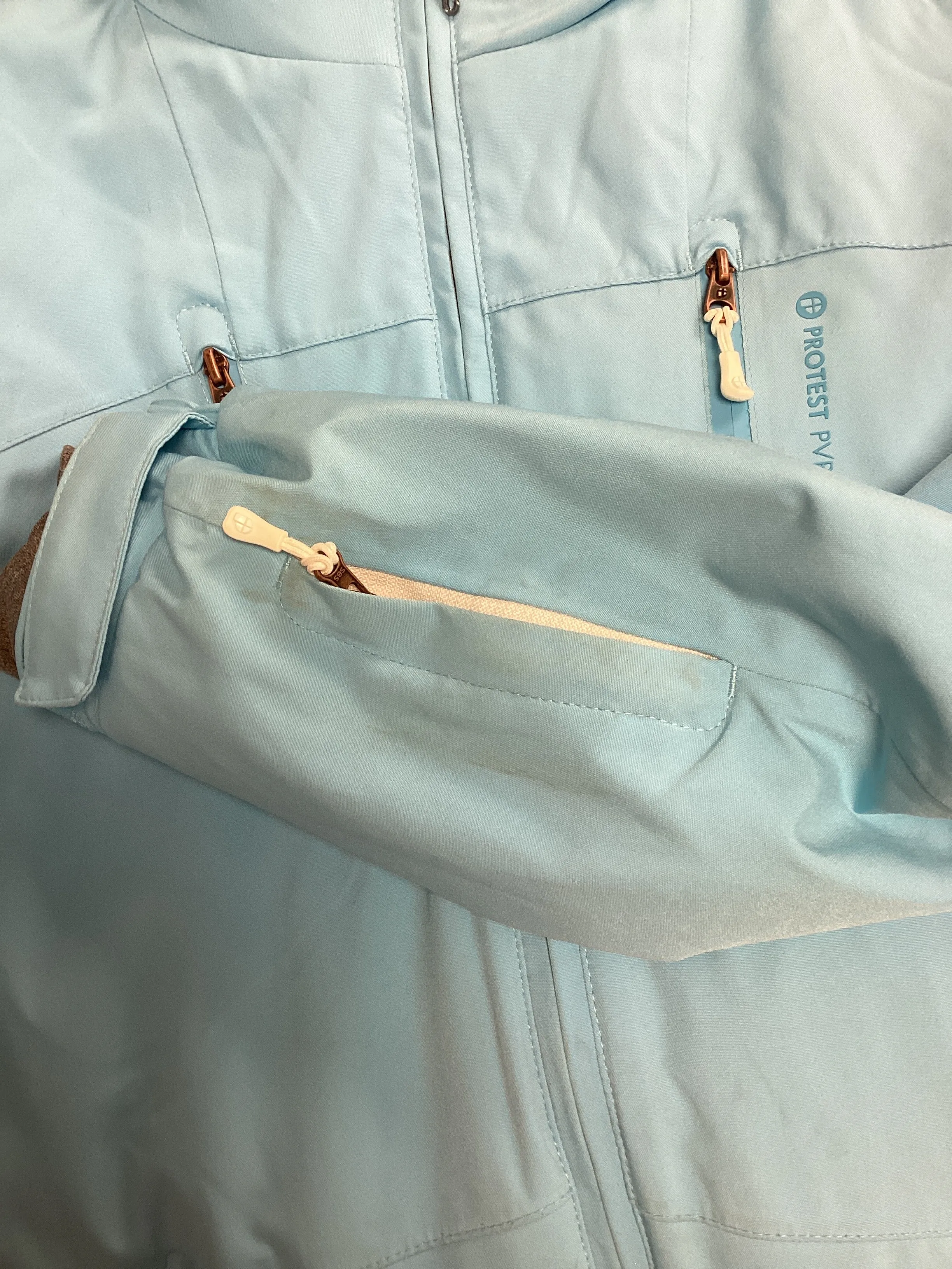 Pre-Loved Protest Kenzia Womens Snow Jacket (350) Satin Blue XS (8): Grade B