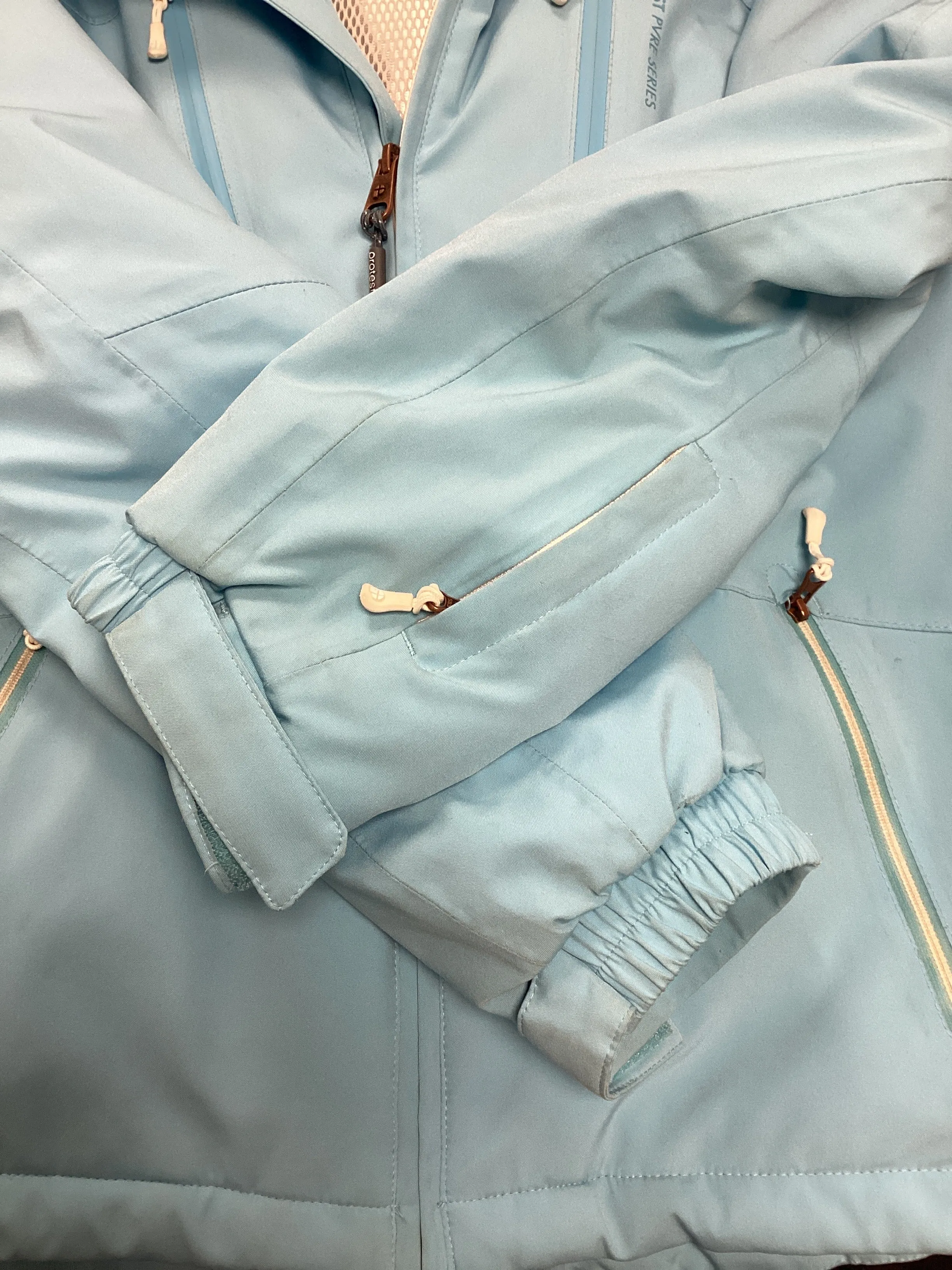 Pre-Loved Protest Kenzia Womens Snow Jacket (419) Satin Blue S (10): Grade B