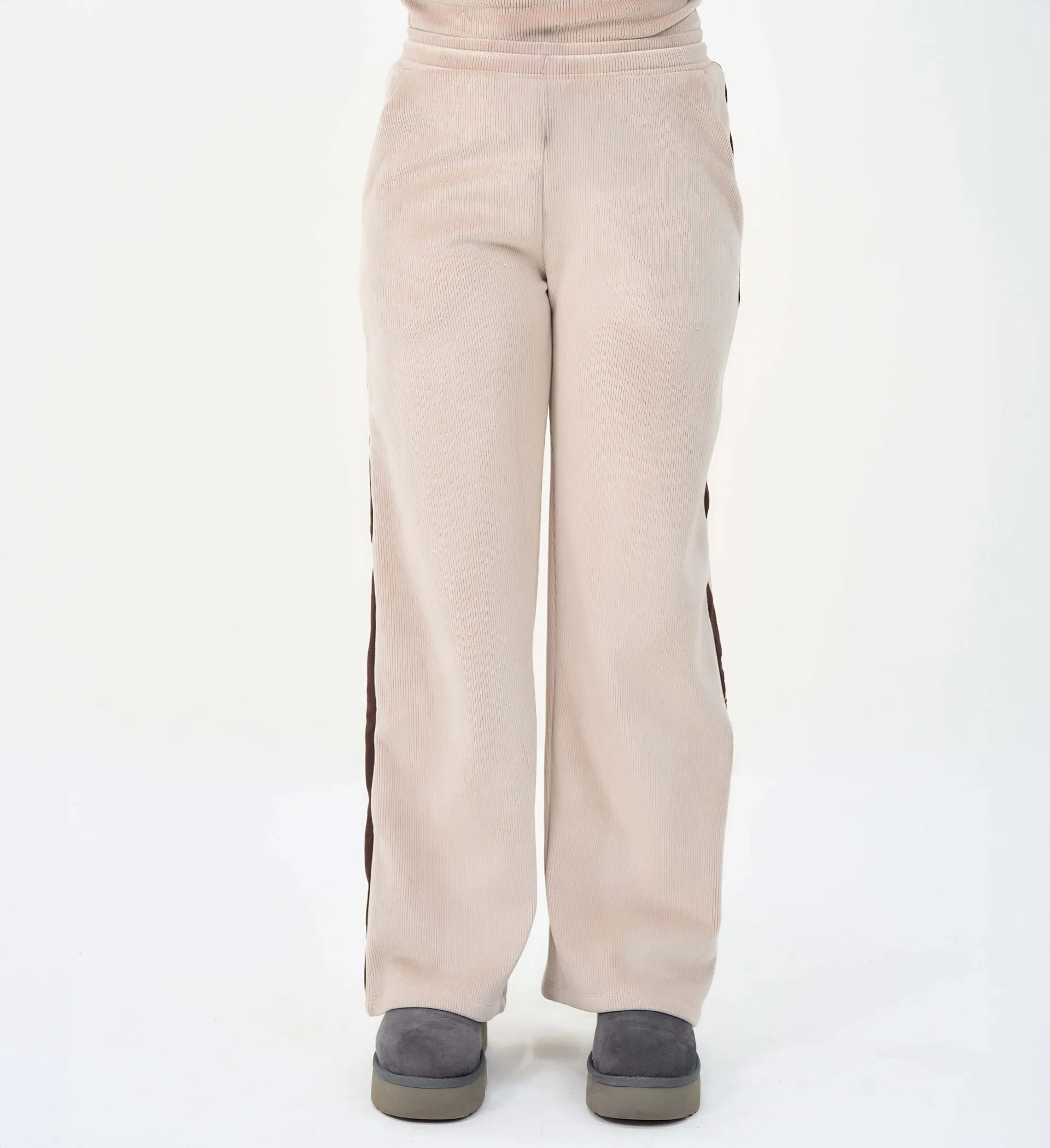 PREMIUM FAWN BONDED TRACKPANT