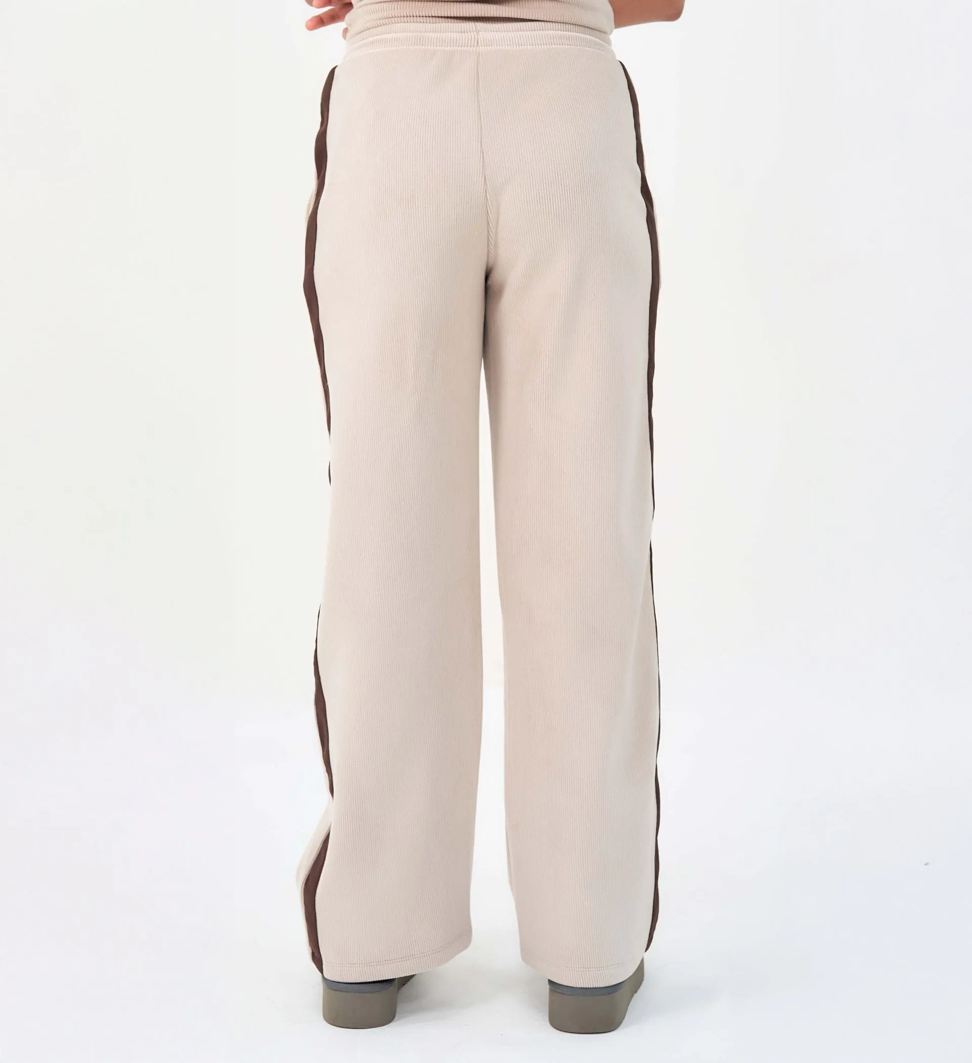 PREMIUM FAWN BONDED TRACKPANT