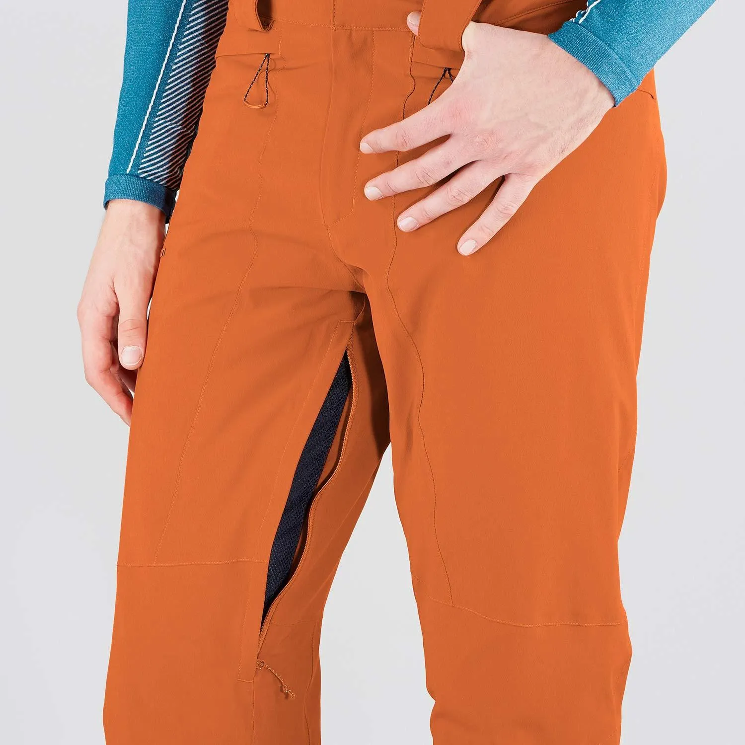 SALOMON IceMania Ski Pants Umber Mens Sz L