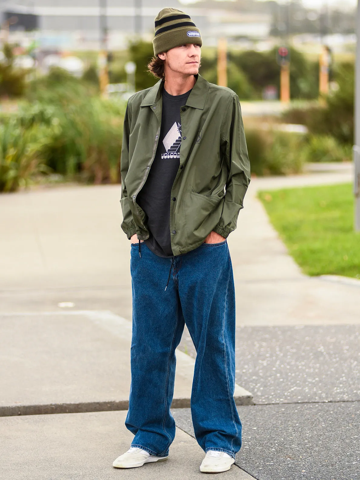 Skate Vitals Coaches Jacket - Squadron Green