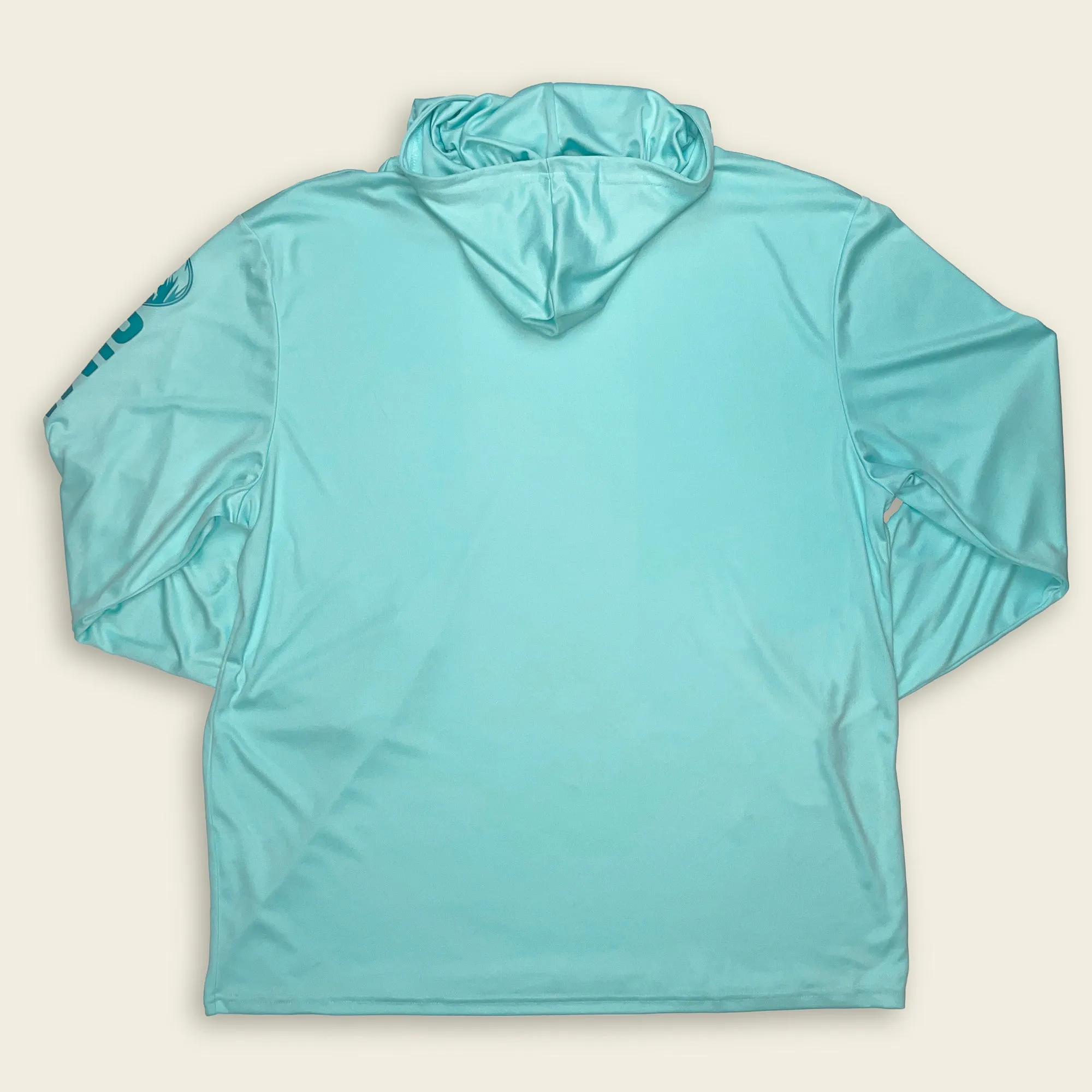 Solar Bear Aqua Blue Performance Hoodie