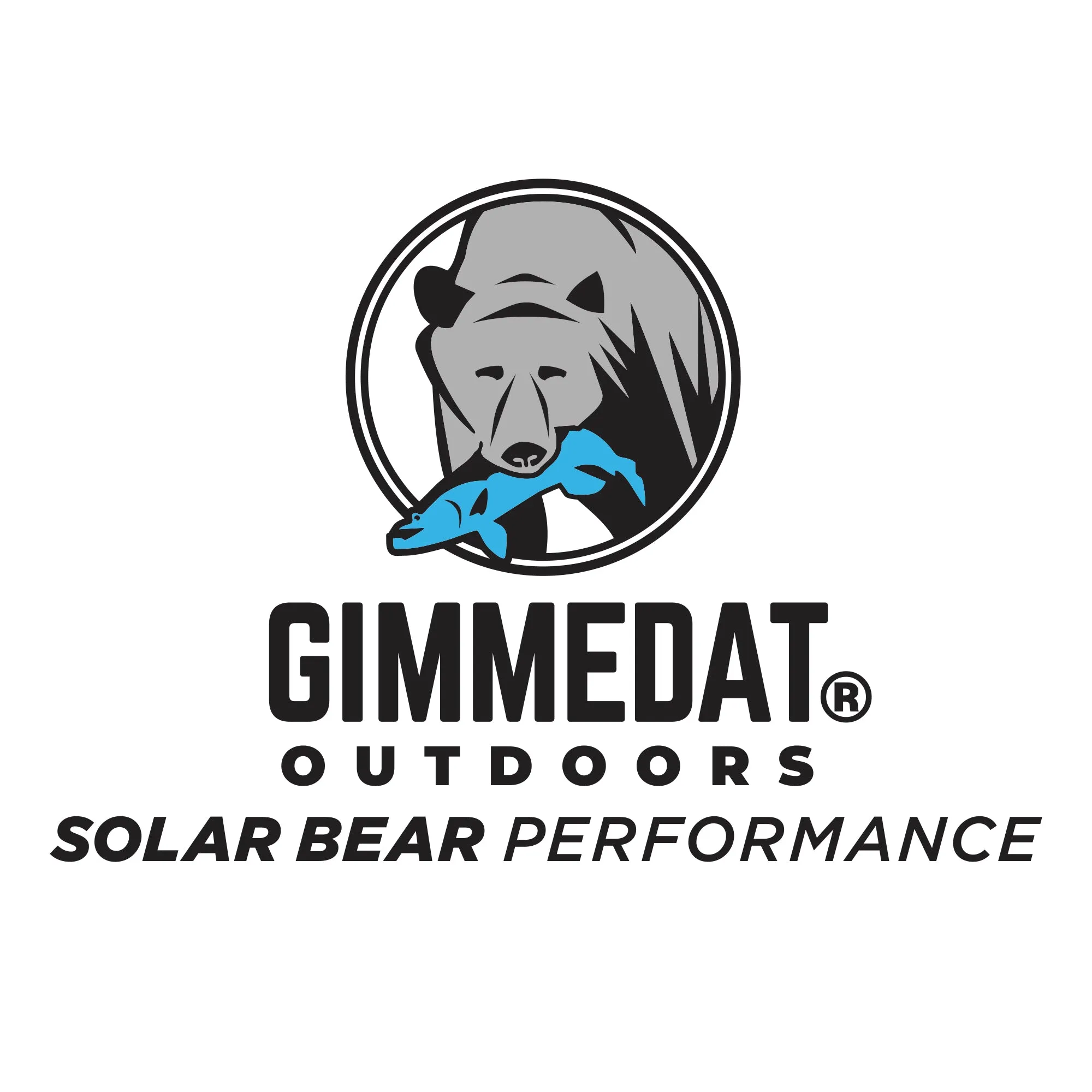 Solar Bear Aqua Blue Performance Hoodie