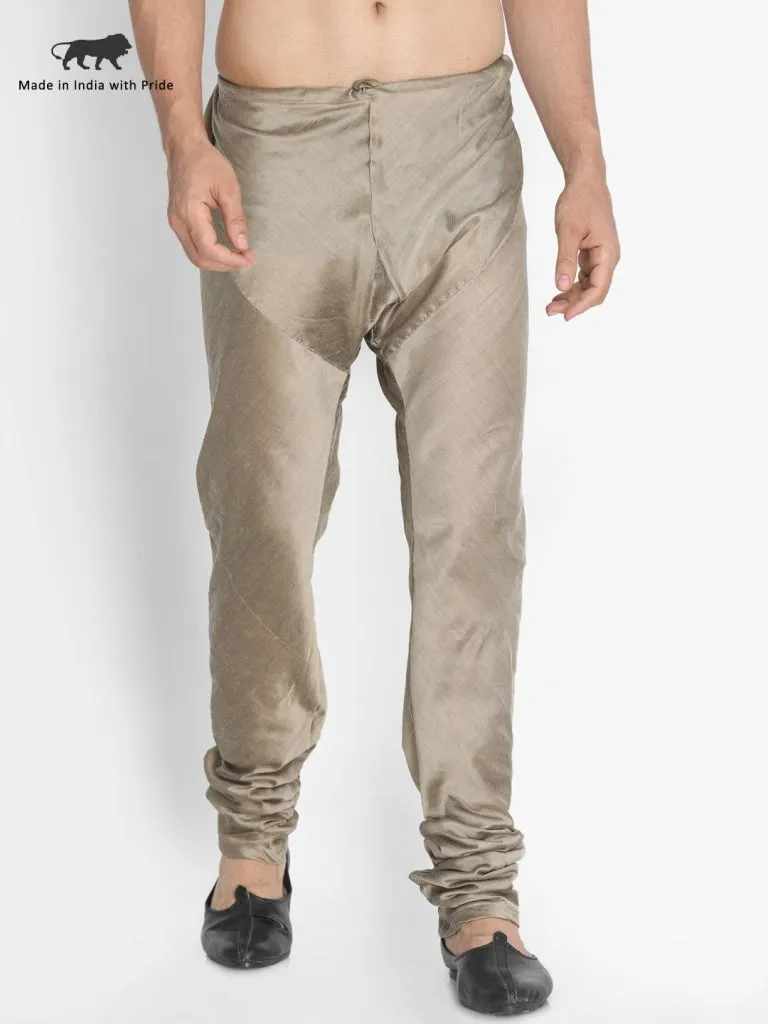 VASTRAMAY Men's Beige Cotton Blend Pyjama